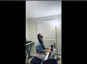 A'Ishah Songstress playing New Edition piano medley